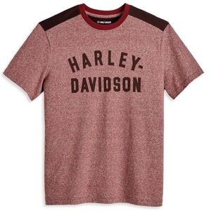 Harley-Davidson Red Heather Short Sleeve Logo Tee